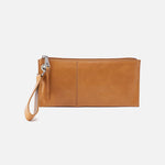 Hobo Vida Wristlet Polished Leather Natural
