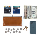 Hobo Lauren Clutch-Wallet Polished Leather Black