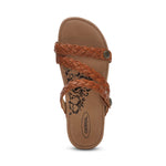 Aetrex Josie Braided Slide Ginger
