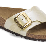 Birkenstock Catalina Luxe Buckle BF Pearl White