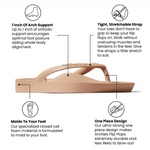 Archies Arch Support Flip Flops-  Tan
