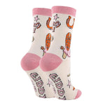 Oooh Yeah! Giddy Up | Women’s Western Cowgirl Crew Sock