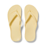 Archies Arch Support Flip Flops-Lemon