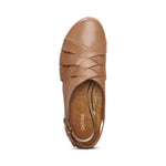 Aetrex Paige Slingback Clog Camel CLEARANCE