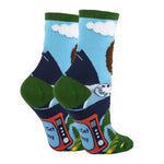 Oooh Yeah Let’s Get Crazy | Women’s Funny Bob Ross Crew Sock