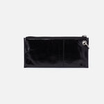 Hobo Vida Wristlet Polished Leather Black