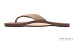 Rainbow Sandals Single Layer Premier Leather with Arch Support 1" Strap - Dark Brown