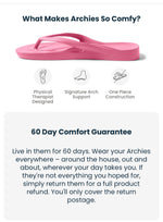 Archies Arch Support Flip Flops-Lemon