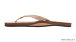 Rainbow Sandals Single Layer Premier Leather with Arch Support and a 1/2" Narrow Strap - Sierra Brown