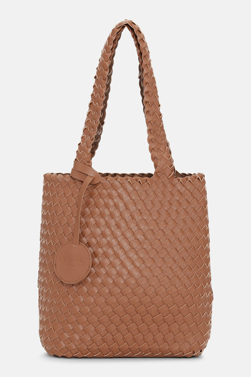 Women's Ilse Jacobsen Bag 08 Reversible Shopper Tote Burnt Caramel/Copper Synthetic