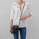 Hobo Fern Crossbody Pebble Leather Black