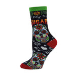 Oooh Yeah Hey Sugar | Women’s Novelty Skull Cotton Crew Sock