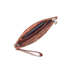 Hobo Vida Wristlet Polished Leather Natural