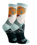Sock It Up Olive Faye | Women’s Premium Cotton Crew Dress Sock