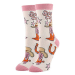 Oooh Yeah! Giddy Up | Women’s Western Cowgirl Crew Sock