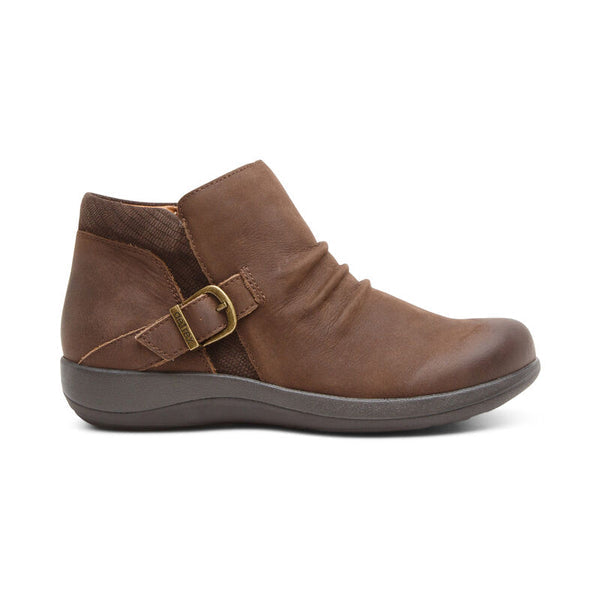 Aetrex Luna Ankle Boot Dark earth Clearance Final Sale