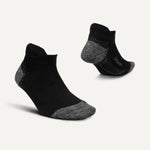 Feetures Plantar Fasciitis Relief Sock Light Cushion No show - Black