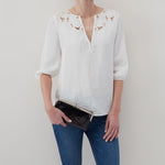 Hobo Lauren Clutch-Wallet Polished Leather Black