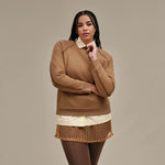 Ugg W Classic Crewneck Chestnut M