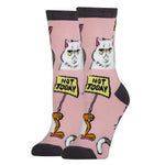 Oooh Yeah! Not Today | Women’s Cat Cotton Crew Sock