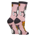 Oooh Yeah! Not Today | Women’s Cat Cotton Crew Sock