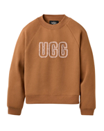 Ugg W Logo Crewneck Color Chestnut Small