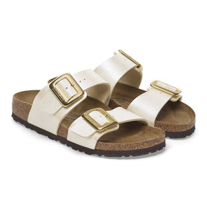 Birkenstock Sydney Cushion Buckle Graceful Pearl White Style 1029492