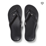 Archies Arch Support Flip Flops- Crystal Black