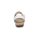 Jess Adjustable Quarter Strap Sandal White