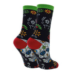 Oooh Yeah Hey Sugar | Women’s Novelty Skull Cotton Crew Sock