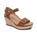 Sydney Quarter Strap Espadrille Wedge Black Scotch