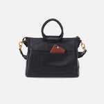 Hobo Sheila Medium Satchel Black with studs