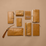 Hobo Rachel Continental Wallet Polished Leather Natural
