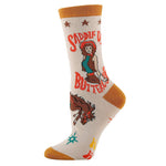 Oooh Yeah Saddle Up | Women’s Western Cowgirl Crew Sock