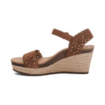 Sydney Quarter Strap Espadrille Wedge Black Scotch