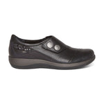 Aetrex Karina Monk Strap Black Leather
