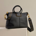 Hobo Sheila Medium Satchel Black with studs