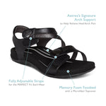 Jess Adjustable Quarter Strap Sandal White