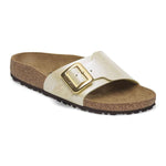 Birkenstock Catalina Luxe Buckle BF Pearl White