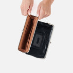 Hobo Lauren Clutch-Wallet Polished Leather Black