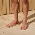 Archies Arch Support Flip Flops-  Tan