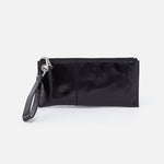 Hobo Vida Wristlet Polished Leather Black