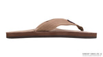 Rainbow Sandals Single Layer Arch Support Premier Leather with 1" Strap - Dark Brown