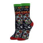 Oooh Yeah Hey Sugar | Women’s Novelty Skull Cotton Crew Sock