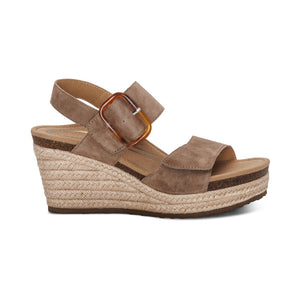 Aetrex Ashley Arch Support Wedge Taupe