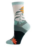 Sock It Up Olive Faye | Women’s Premium Cotton Crew Dress Sock