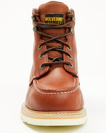 WOLVERINE MEN'S 6" MOC TOE EXCLUSIVE WEDGE WORK BOOTS W08289