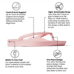 Archies Arch Support Flip Flops-  Pink