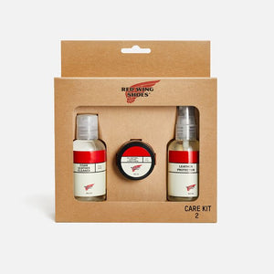 Red Wing Style 98018
MINI CARE KIT #2
CARE KIT FOR FULL GRAIN OR NUBUCK LEATHERS