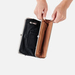 Hobo Lauren Clutch-Wallet Polished Leather Black